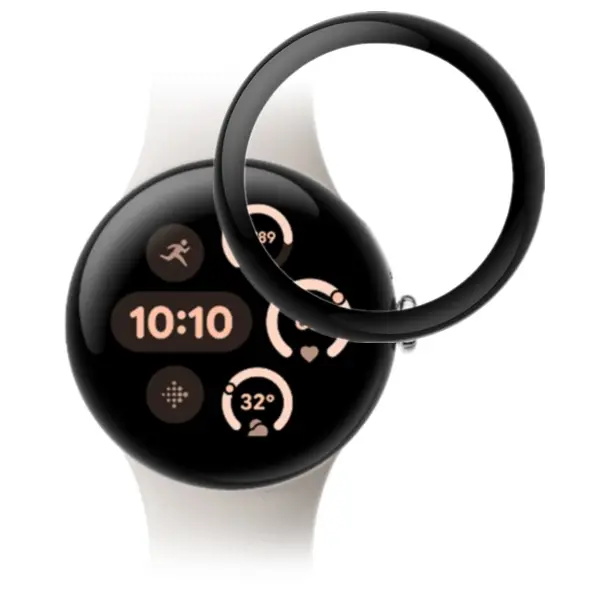 Szkło hybrydowe Bizon Glass Watch Edge Hybrid do Google Pixel 3 45 mm czarne