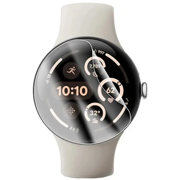 Folia hydrożelowa na ekran Bizon Glass Watch Hydrogel do Google Pixel Watch 3 41 mm [2 PACK]