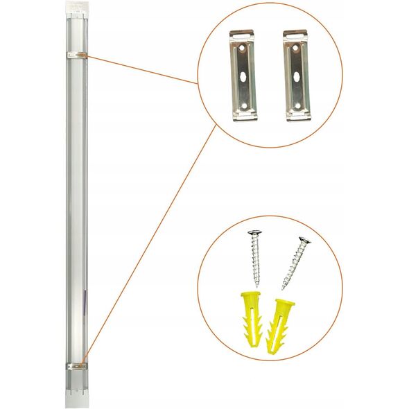 PS Oprawa sufitowa Slim Alu. LED 20W 60cm IP20 A+ 230V/6000K/1750lm
