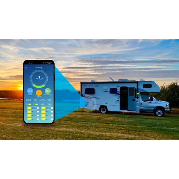 AKUMULATOR LITOWO-ŻELAZOWO-FOSFORANOWY BMS LiFePO4  LCD/Bluetooth 12.8V 70Ah