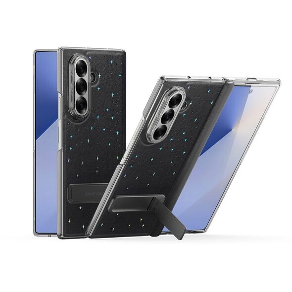 Etui Dux Ducis Aimo Mag z pierścieniem magnetycznym i podstawką na iPhone 17 Pro Max - czarne