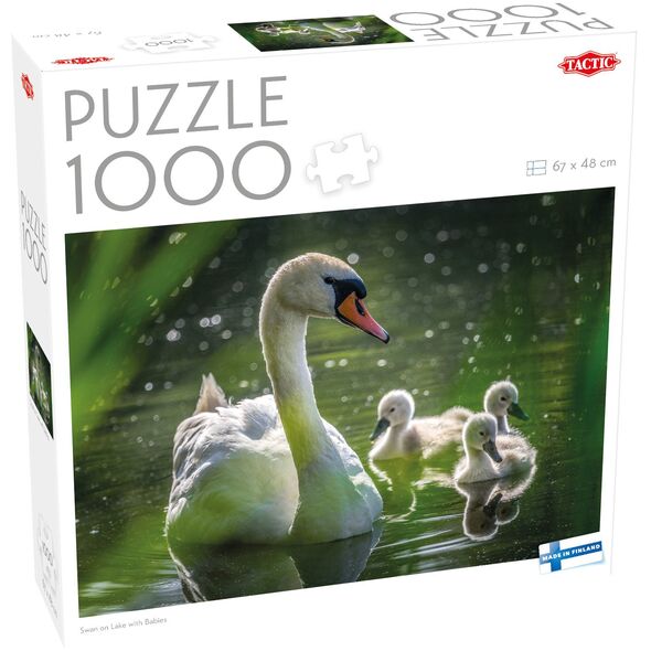 Tactic Puzzle Lovers Swan on Lake with Babies 1000 pcs puzzle