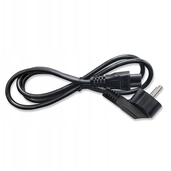QOLTEC 50458 Kabel zasilający kątowy SCHUKO IEC C5 Koniczynka 3x1.0mm 1.5m