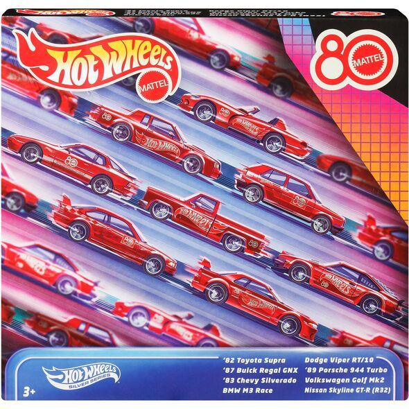 HOT WHEELS aštuonių automodeliukų rinkinys Mattel 80 (JGK09)