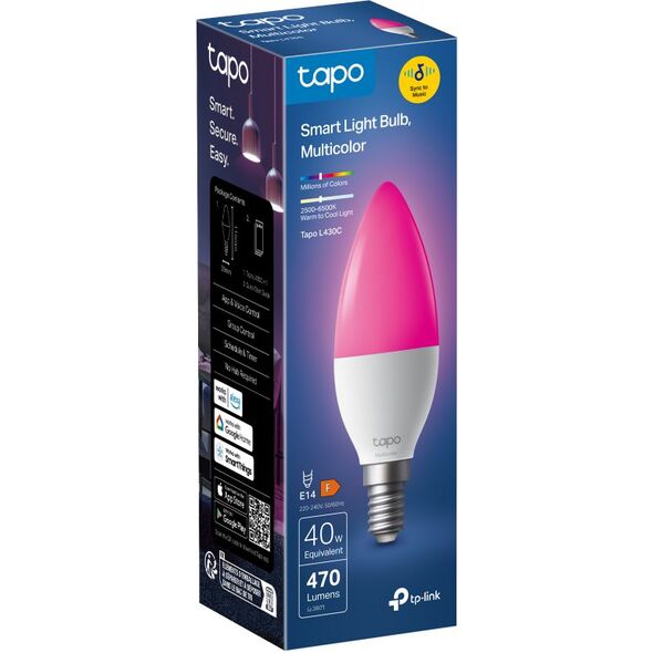 TP-Link Tapo L430C inteligentne oświetlenie Inteligentne żarówki Wi-Fi/Bluetooth 40 W