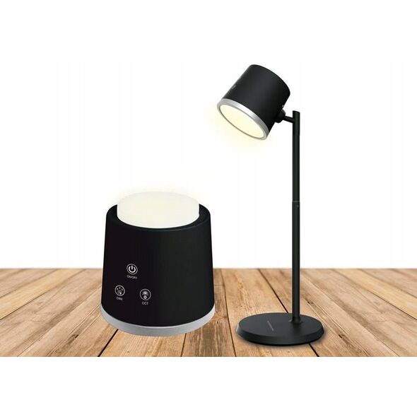 Lampka SVENSSON Light 2w1 biurkowa/nocna (odpinana mag.) - model Oslo 6W, USB-C czarna