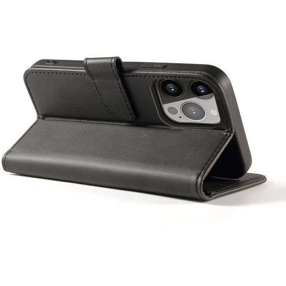 ETUI MAGNET CASE Z KLAPKĄ NA IPHONE 16E - CZARNE