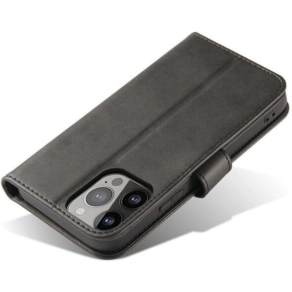 ETUI MAGNET CASE Z KLAPKĄ NA IPHONE 16E - CZARNE