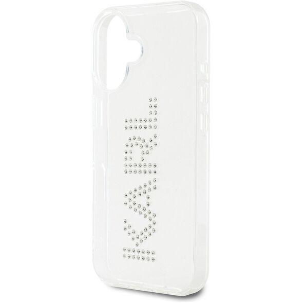 ETUI KARL LAGERFELD IML RHINESTONES LOGO DO IPHONE 16 PRZEZROCZYSTY