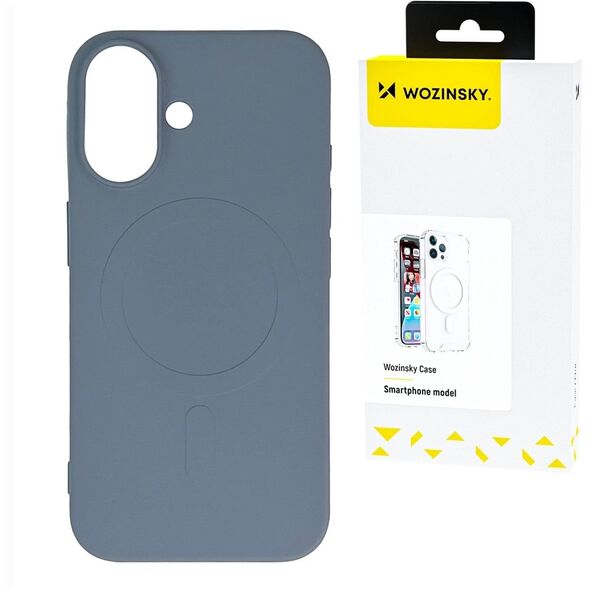 SILIKONOWE MAGNETYCZNE ETUI WOZINSKY SILICONE CASE MAGSAFE NA SAMSUNG GALAXY S25 - SZARE