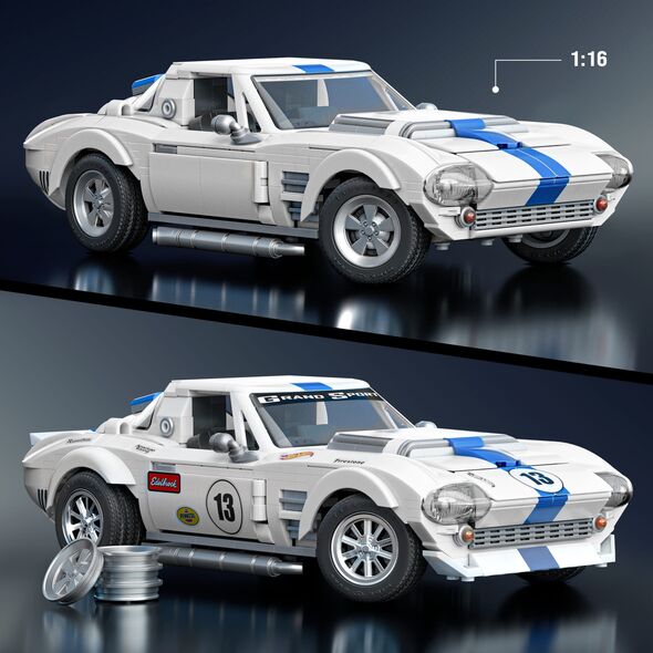 MATTEL BRICK SHOP HOT WHEELS konstruktorius - Corvette Grand Sport (JGR31)