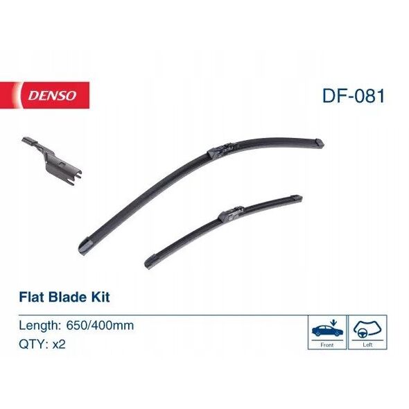 Pióro wycieraczki bezprzegubowe przód (2szt.) Flat Blades 650/400mm pasuje do: TOYOTA C-HR 10.16-