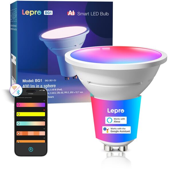 Lepro BP1 AI Smart Bulb GU10 - inteligenta żarówka GU10