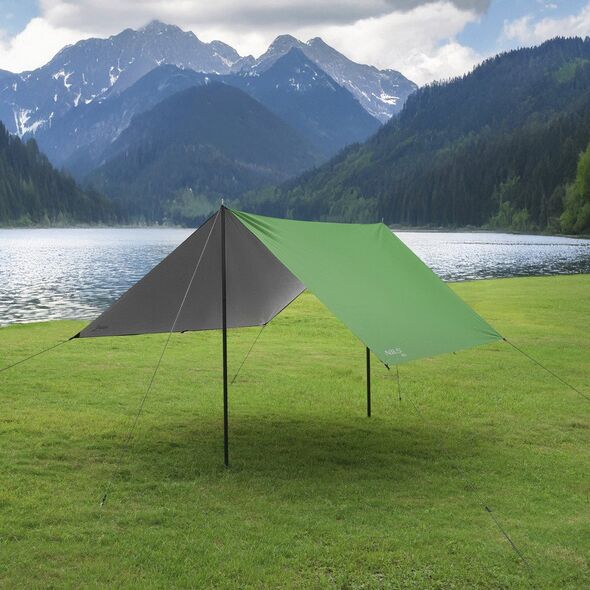 NC17107 TARP PŁACHTA BIWAKOWA KEMPINGOWA 300X300 CM ZIELONA NILS CAMP