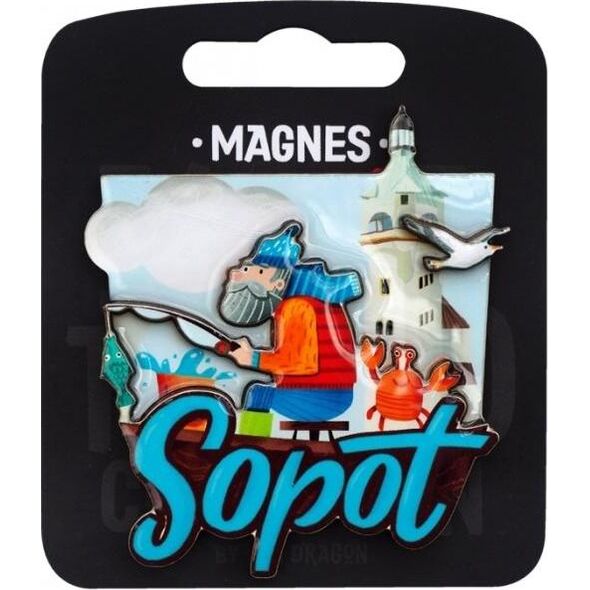 Pan Dragon Magnes I love Poland Sopot ILP-MAG-C-SOP-20