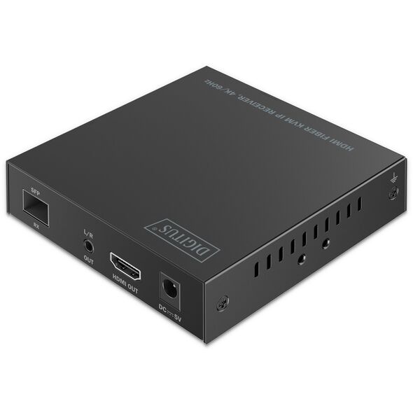 DIGITUS HDMI Fiber IP Receiver 4K/60Hz schwarz