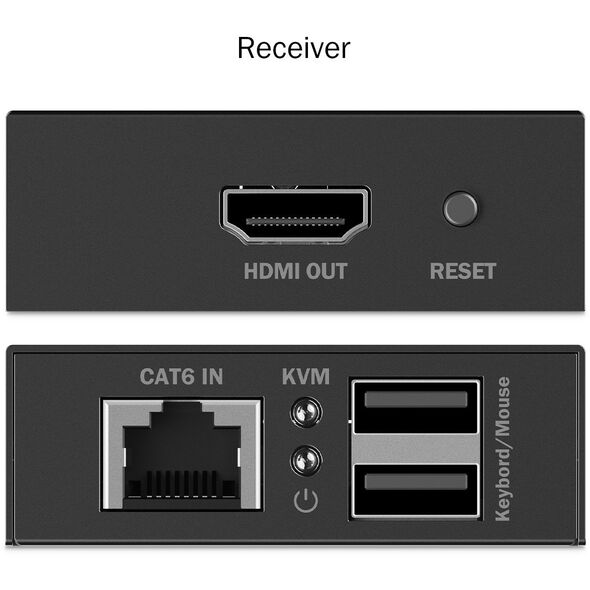 DIGITUS HDMI KVM Extender 4K/30Hz schwarz