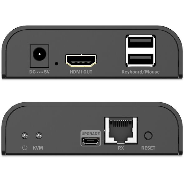 DIGITUS HDMI KVM IP Receiver 4K/60Hz schwarz