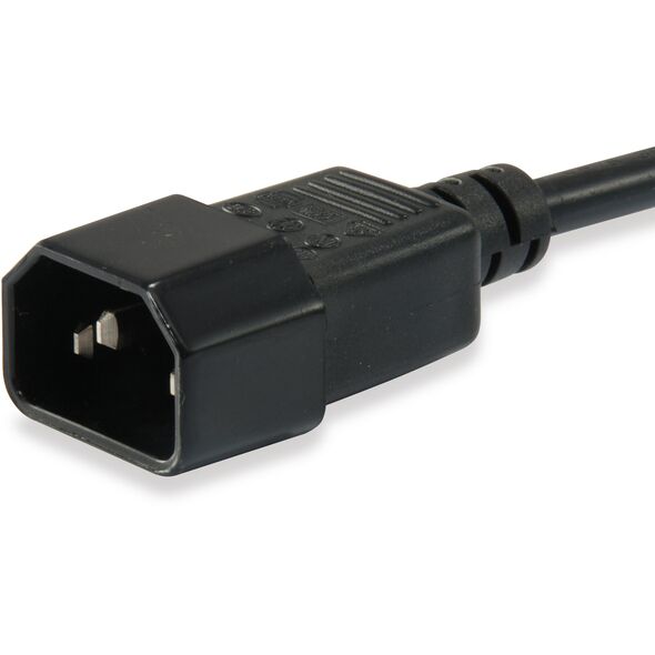 Equip Kaltgeräteverl.-Kabel IEC C14->IEC C13 St/Bu 1.80m Polybeutel