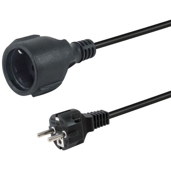 Equip Stromkabel CEE 7/7->CEE 7/3 St/Bu       schwarz 10.00m