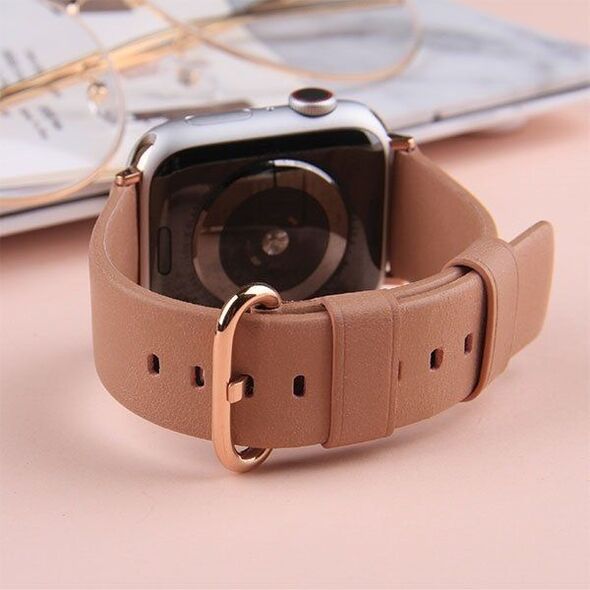 Uniq UNIQ pasek Mondain Apple Watch Series 4 44MM Genuine Leather niebieski/royal blue