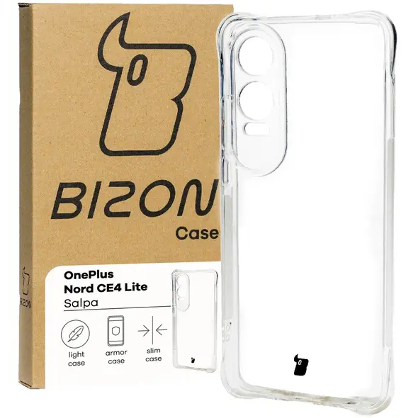 Elastyczne etui Bizon Case Salpa do OnePlus Nord CE4 Lite 5G przezroczyste