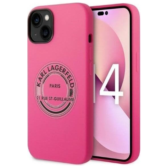 Karl Lagerfeld Karl Lagerfeld KLHCP14SSRSGRCF iPhone 14 6,1" hardcase różowy/pink Silicone RSG NoSize