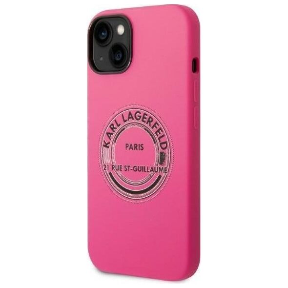 Karl Lagerfeld Karl Lagerfeld KLHCP14SSRSGRCF iPhone 14 6,1" hardcase różowy/pink Silicone RSG NoSize