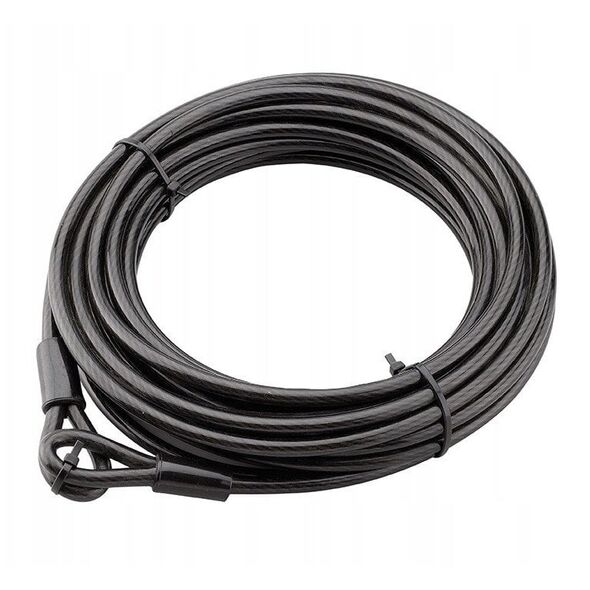 Trosas kabamajai spynai THIRARD Twisty, plieninis, dengtas PVC danga, O8 mm, 12000 mm, 308120