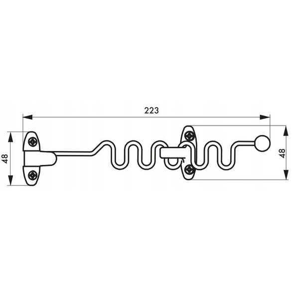 Lango atverimo ribotuvas THIRARD, plieninis, spl. balta, 493211