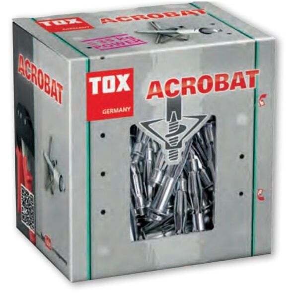 Inkarinis varztas GKP TOX Acrobat, M8/55 mm, metalinis, 25 vnt.