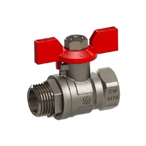 Rutulinis ventilis ARCO Nile, 1" isore/vidus, su trumpa rankenele
