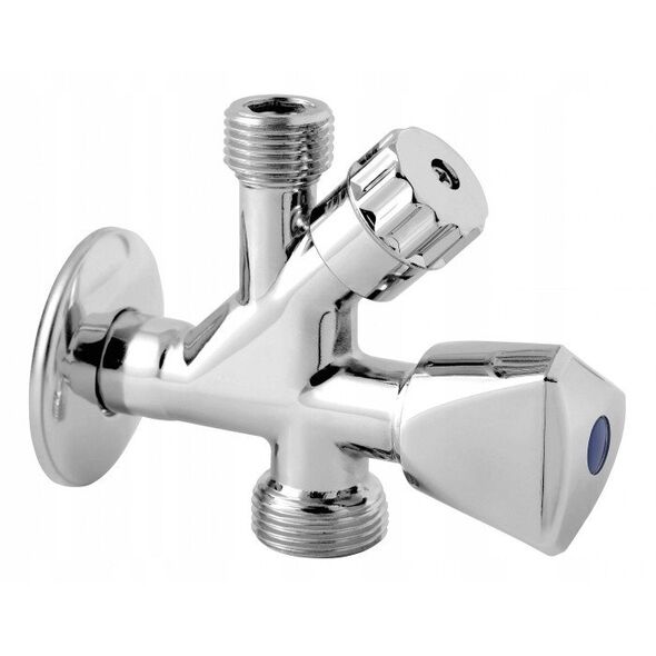 Prietaisinis kombinuotas ventilis FERRO, 1/2" x 1/2" x 3/4", CF5105