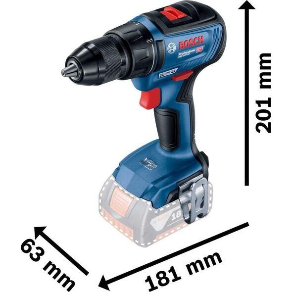 Wiertarko-wkrętarka Bosch GSB 18V-50 18 V 2 x akumulator 2 / 5 Ah (06019H5103)