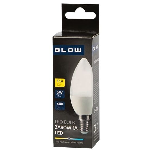 Blow 87-403# Żarówka led  e14 c37 eco 5w b.neutralna