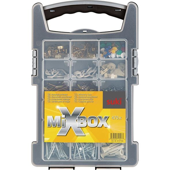 Tvirtinimo elementu rinkinys SUKI Mixbox, 470 vnt.