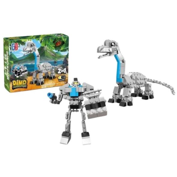 Klocki Konstrukcyjne Dinozaur Robot 2w1 50-70 el. Mix LEAN TOYS