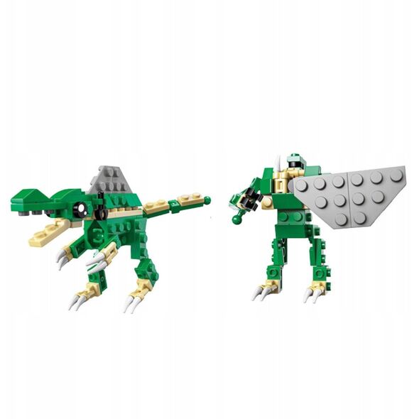 Klocki Konstrukcyjne Dinozaur Robot 2w1 57-70 el. Mix