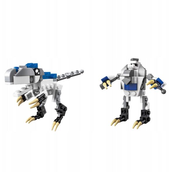 Klocki Konstrukcyjne Dinozaur Robot 2w1 57-70 el. Mix
