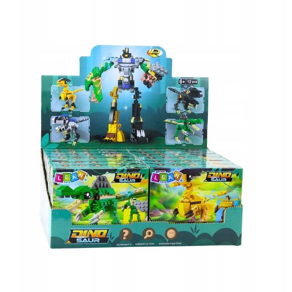 Klocki Konstrukcyjne Dinozaur Robot 2w1 57-70 el. Mix