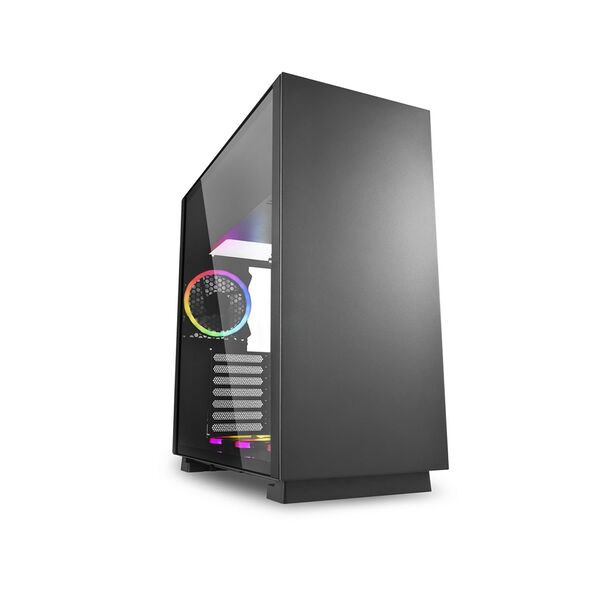Sharkoon Pure Steel RGB Black PC Case (PURESTEELRGBBK) (SHRPURESTEELRGBBK) έως 12 άτοκες Δόσεις