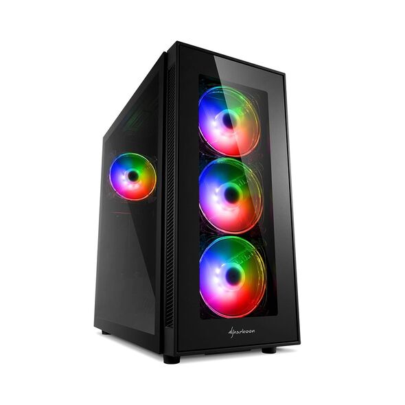 Sharkoon TG5 Pro RGB Gaming Midi Tower Computer Case Black (23356973) (SHR23356973) έως 12 άτοκες Δόσεις