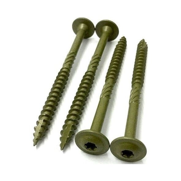 Konstrukciniai medsraigciai ROBUS, 5 x 90/54 mm, praplatinta galva, lauko darbams 100 vnt., TORX25