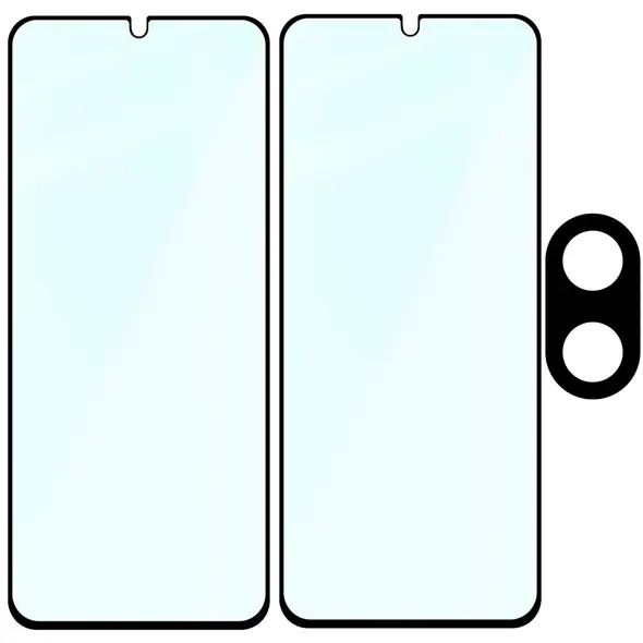 2x szkło na ekran + szkło na aparat Bizon Edge 2 Pack do Xiaomi Redmi A5 4G / POCO C71 4G