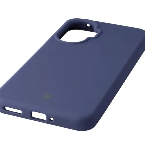Silikonowe etui Bizon Soft Case do Xiaomi POCO F7 ciemnoniebieskie