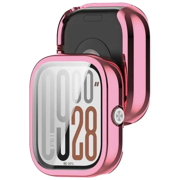 Etui z osłoną ekranu Bizon Case Watch Felipe do Xiaomi Redmi Watch 5 różowe