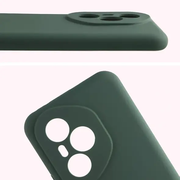 Silikonowe etui Bizon Soft Case do Honor 400 Pro ciemnozielone