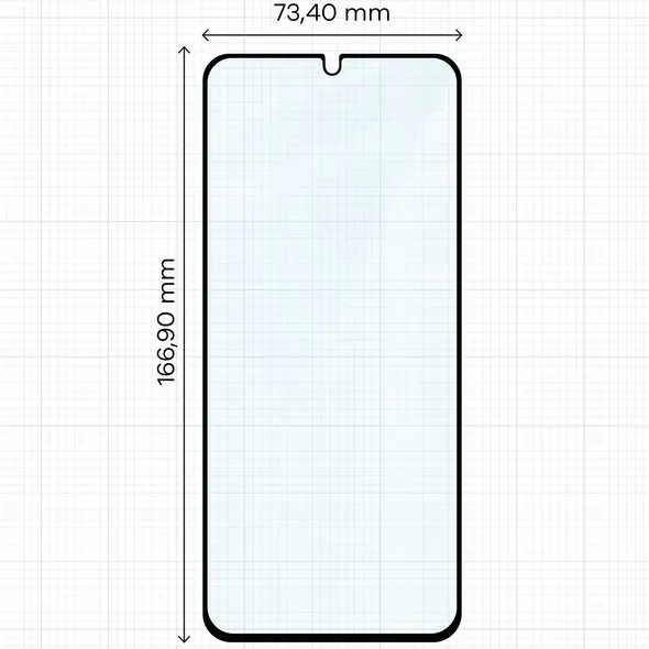 Szkło hartowane Bizon Glass Edge 2 do Xiaomi Redmi A5 4G / Poco C71 czarna ramka
