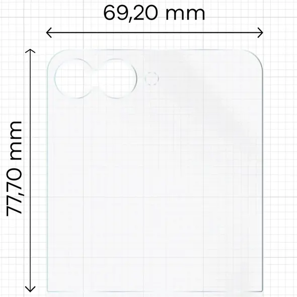 Folia matowa Bizon Glass Film Sun Duo do Samsung Galaxy Z Flip7 FE [2 PACK]