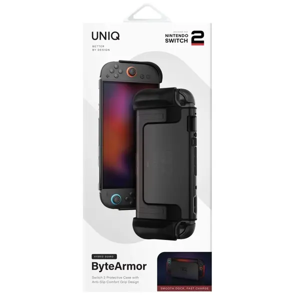 Etui UNIQ Hybrid Bytearmor do Nintendo Switch 2 czarny
